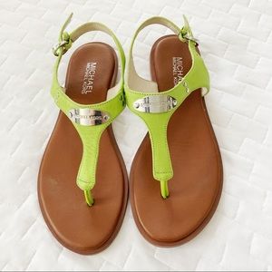 Michael Kors plate thong sandal